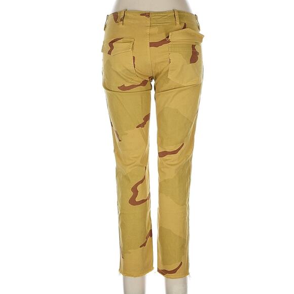 Nili Lotan Rare Mustard Camo Utility Pants Military Inspired US 30 Sz 8-10 USA - Picture 3 of 7